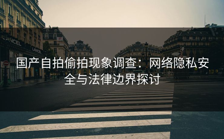 国产自拍偷拍现象调查：网络隐私安全与法律边界探讨